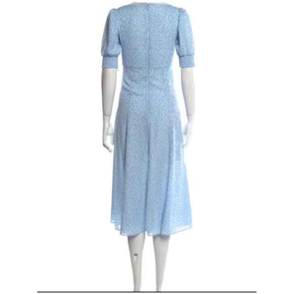 Likely Blue Floral Dress Size 6 - Picture 4 of 14